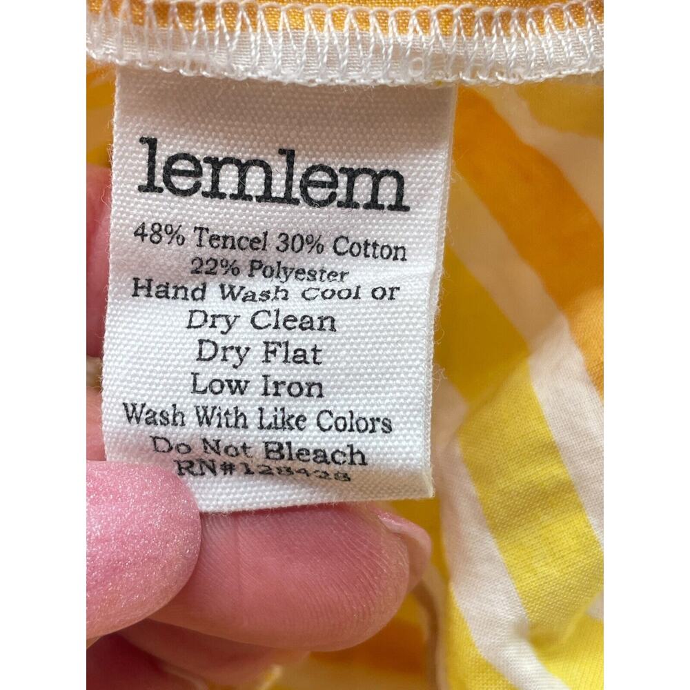 Lemlem Yellow and White Striped Mini Dress - Picture 10 of 11